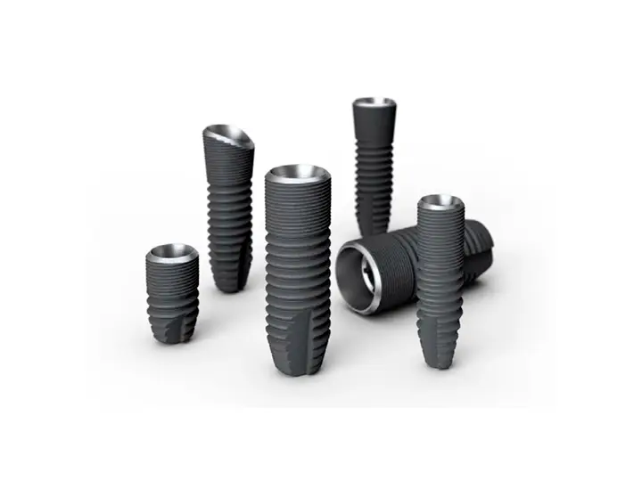 Astra Tech OsseoSpeed TX implant sistemi ve implant–abutment bağlantı detayı